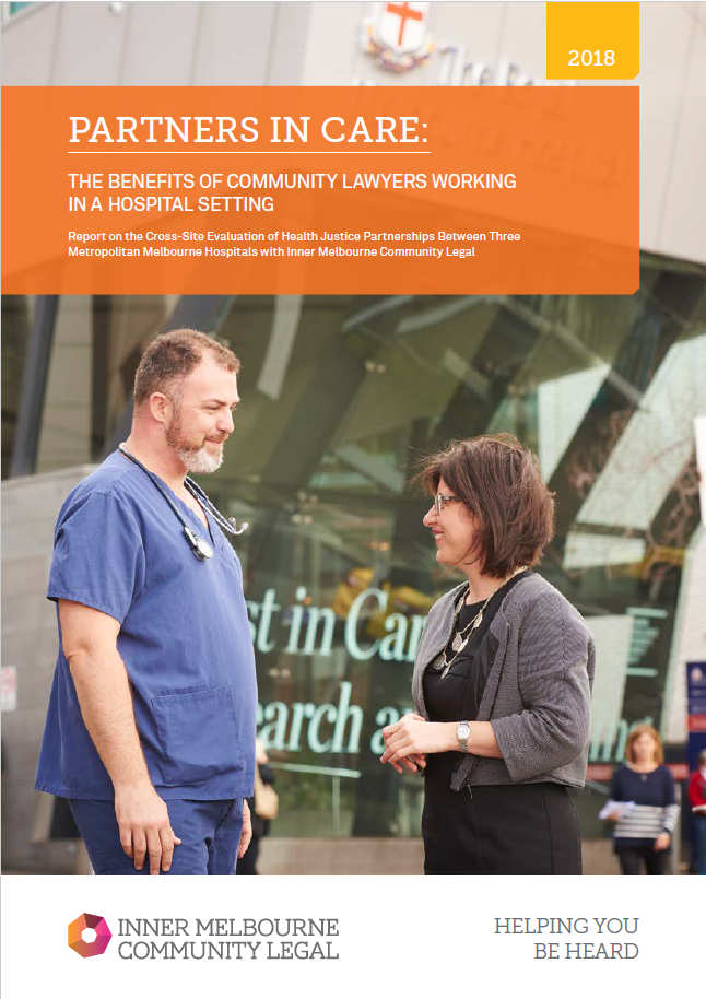 Partners In Care: The Benefits of Community Lawyers Working In A Hospital Setting